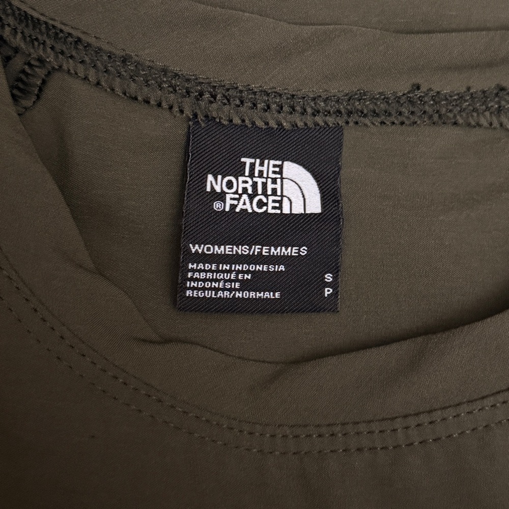 The North Face Olive Green Never stop wearing dress Sz S Petite Fall Casual - Picture 3 of 7